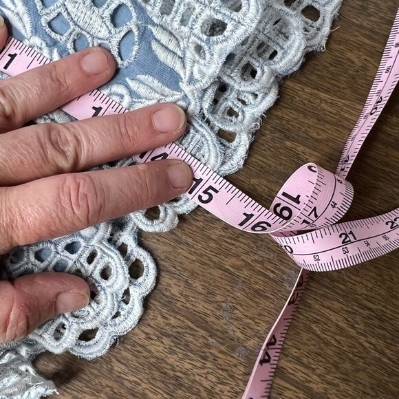 Joie Wanita Embroidered Chambray Smocked Waist Skirt - Picture 10 of 10